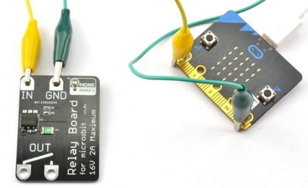 Relais voor micro:bit - MonkMakes