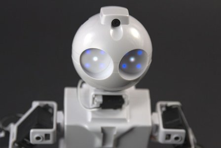 Humanoid head with camera &amp; RGB eyes