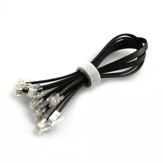 6P6C RJ25 cable-35cm(4-Pack)