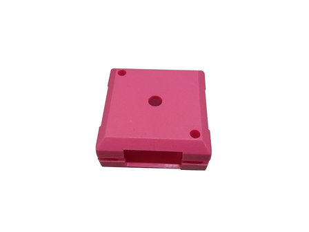 Brick'R'Knowledge Plastic bowl 1x1 magenta upper and bottom, pack of 10