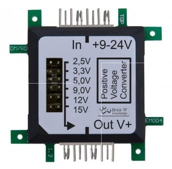 Brick&#039;R&#039;knowledge Spanningsregelaar 7-24V DC naar +2.5/+3.3/+5/+9/+12/+15, 5A/1A