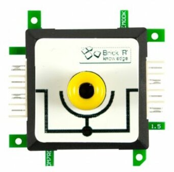 Brick&#039;R&#039;knowledge Meetadapter 4mm Inline Geel