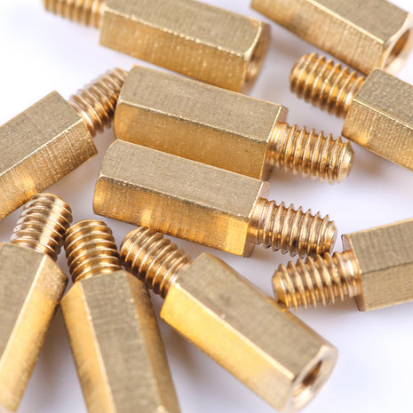 Brass Stud M4*12+6 (10-Pack)