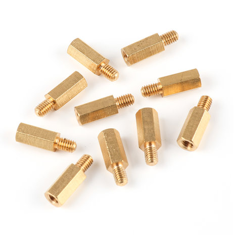 Brass Stud M4*12+6 (10-Pack)