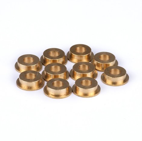 Flange Copper Sleeve 4*8*3mm (10-Pack)