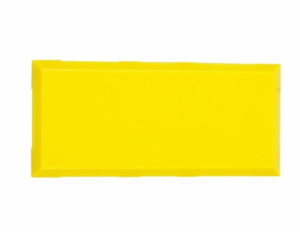Brick'R'Knowledge Plastic bowl 1x1 yellow upper and bottom, pack of 10