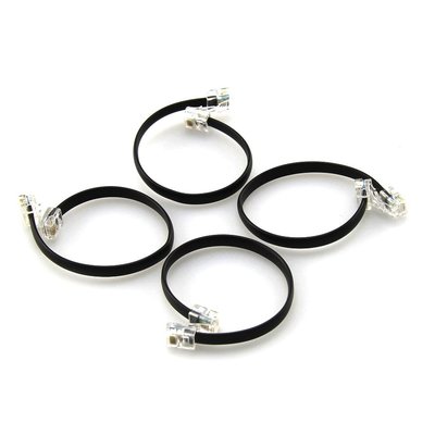 6P6C RJ25 cable-20cm(4-Pack)