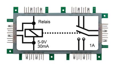 Brick'R'Knowledge 2x1 Relay 8-9V 2xUM