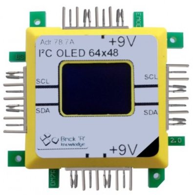 Brick'R'knowledge I2C MiniOLED 64x48 9V