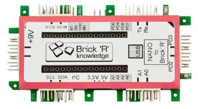 Brick'R'knowledge Arduino Nano Adapter - zonder Arduino