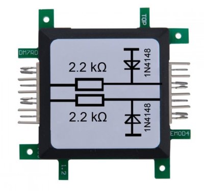 Brick'R'knowledge Resistor double 2.2kOhm - with protection diode