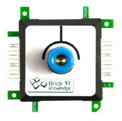 Brick'R'knowledge Meetadapter 4mm Endpoint Blauw